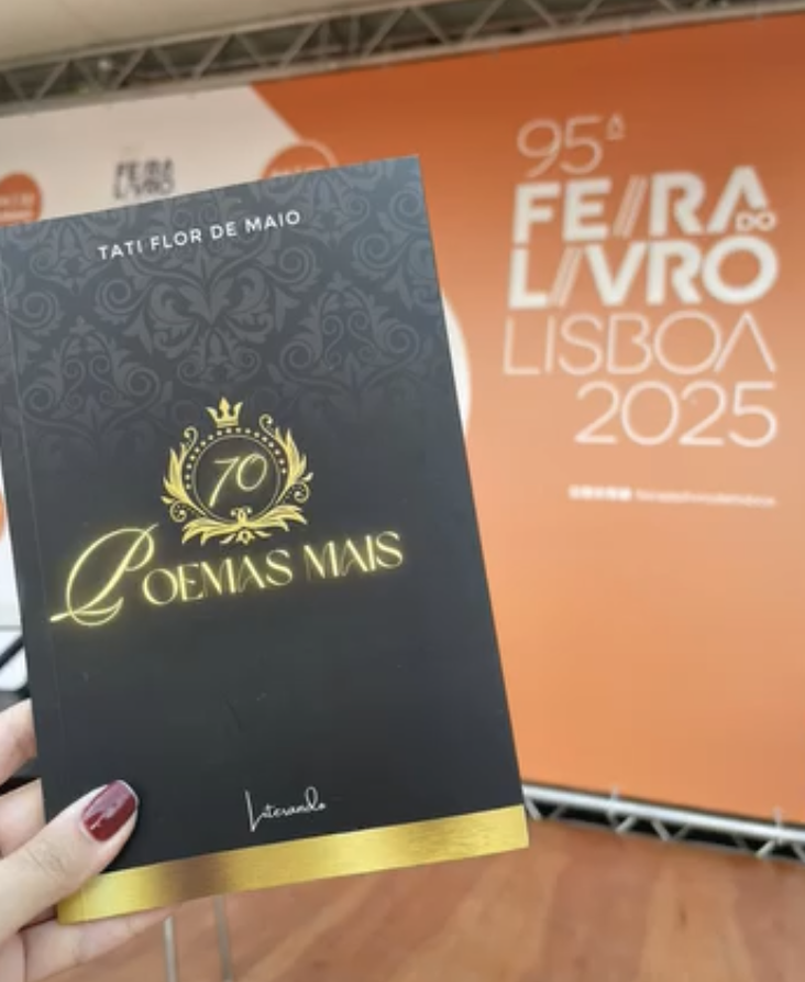 Livro da Literando exposto na Feira do Livro de Lisboa